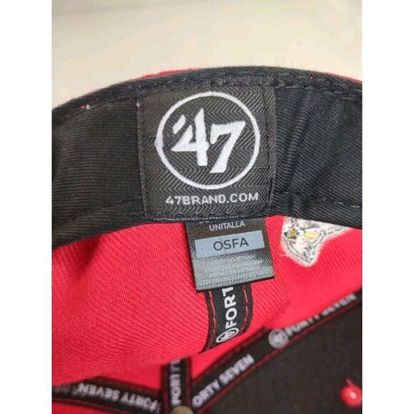 St Louis Cardinals Baseball Hat Bird 47 Red Baseball Cap Adjustable - Picture 3 of 13